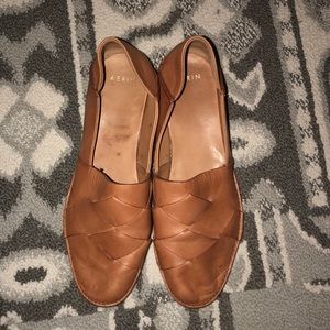AERIN HAWLEY LEATHER FLATS